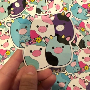 Cows squishmallow sticker