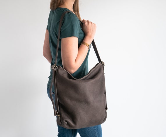 Brown backpack shop handbags