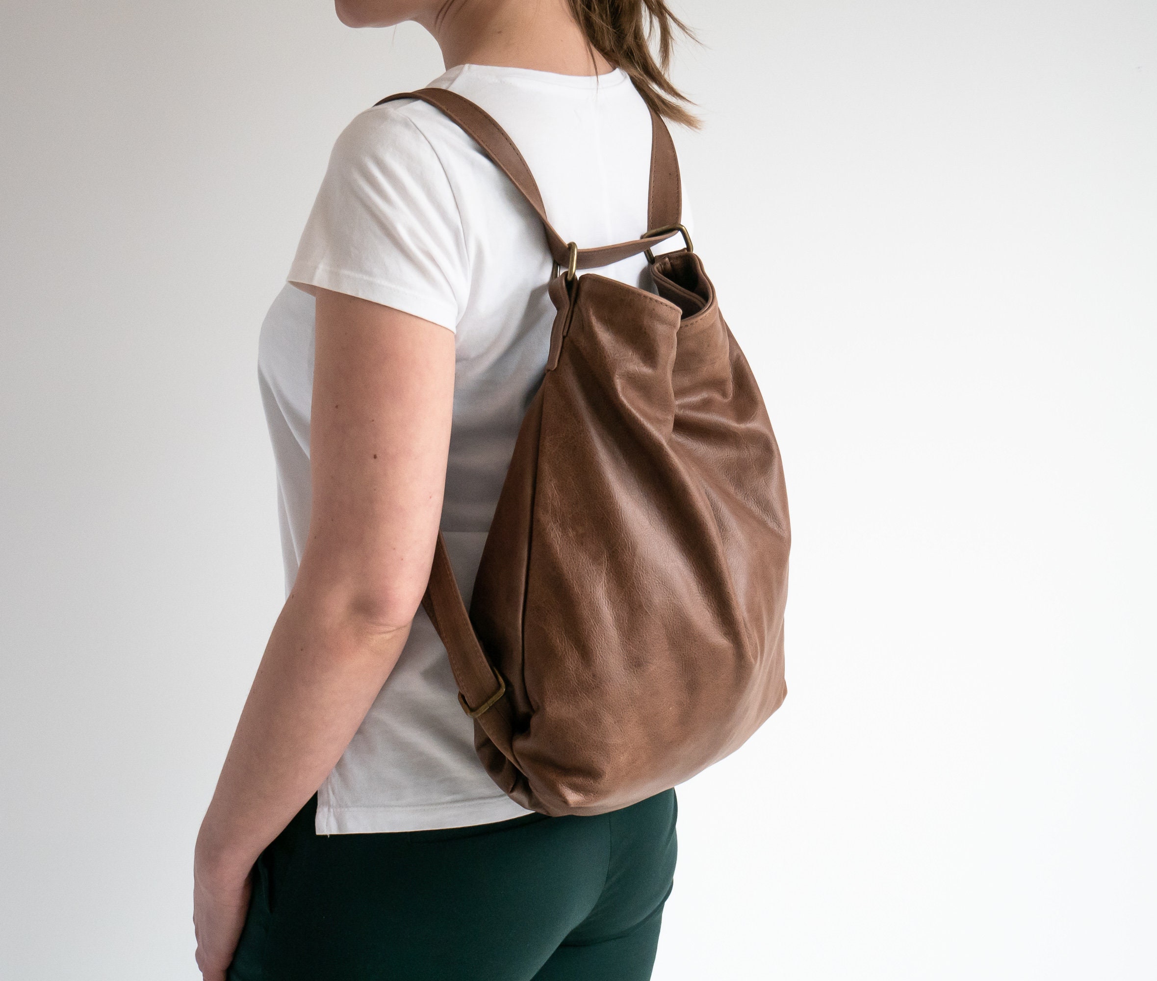 Women Backpack Purse Waterproof - Dard Red | Leather hobo bags, Womens  backpack, Black backpack purse