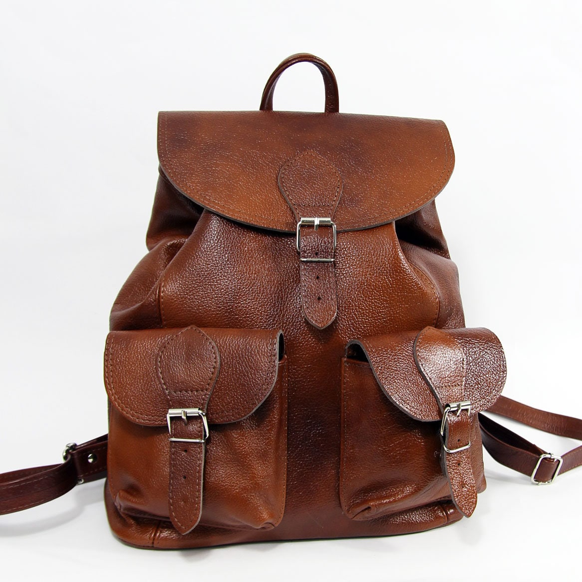 Borsa Laptop In Pelle Vintage SID & VAIN – Per 15 Pollici, Tracolla Regolabile, Marrone Chiaro, Fatto A Mano
