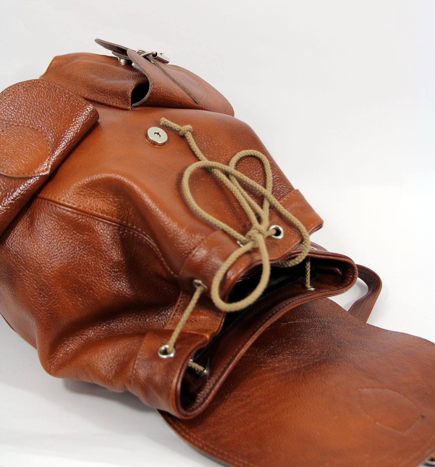 LEATHER BACKPACK Brown Leather Rucksack Large Backpack | Etsy