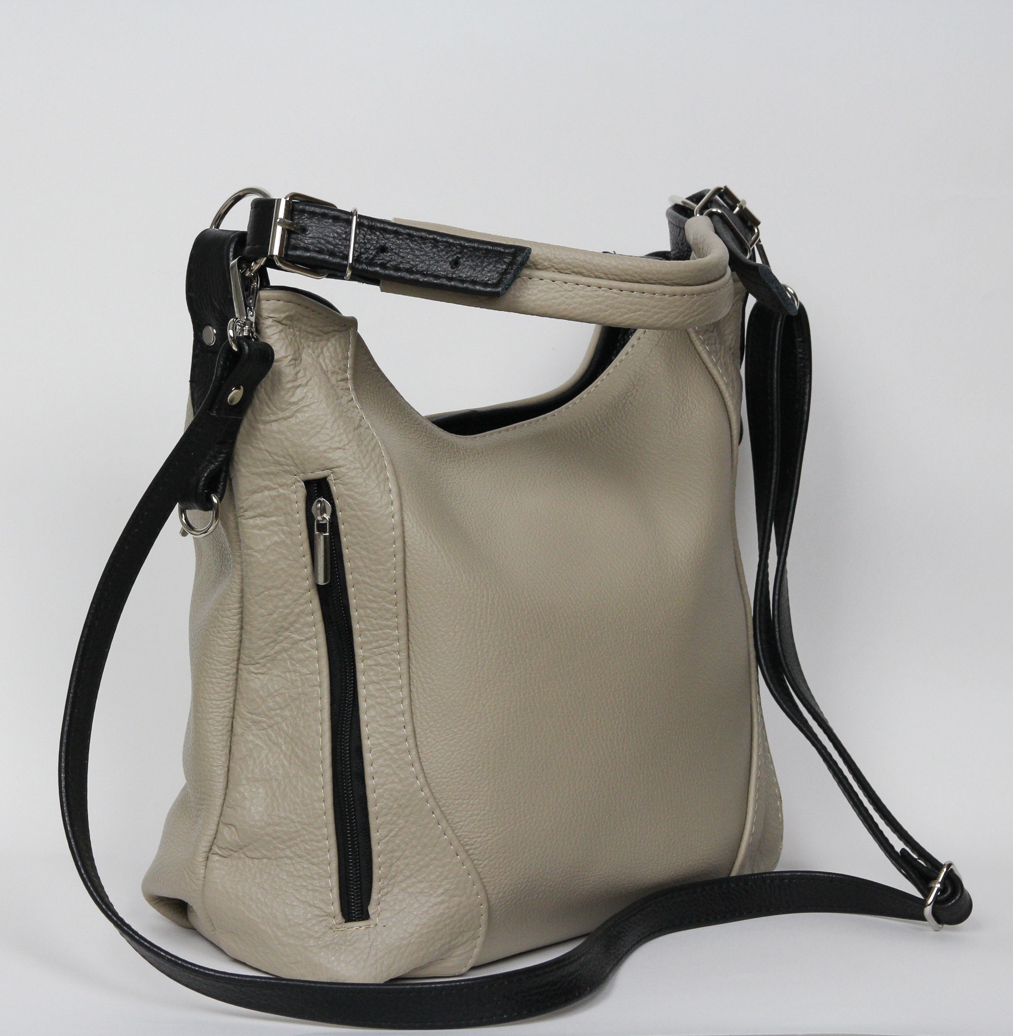 LEATHER SHOULDER Bag HOBO Leather Bag Everyday Crossbody | Etsy
