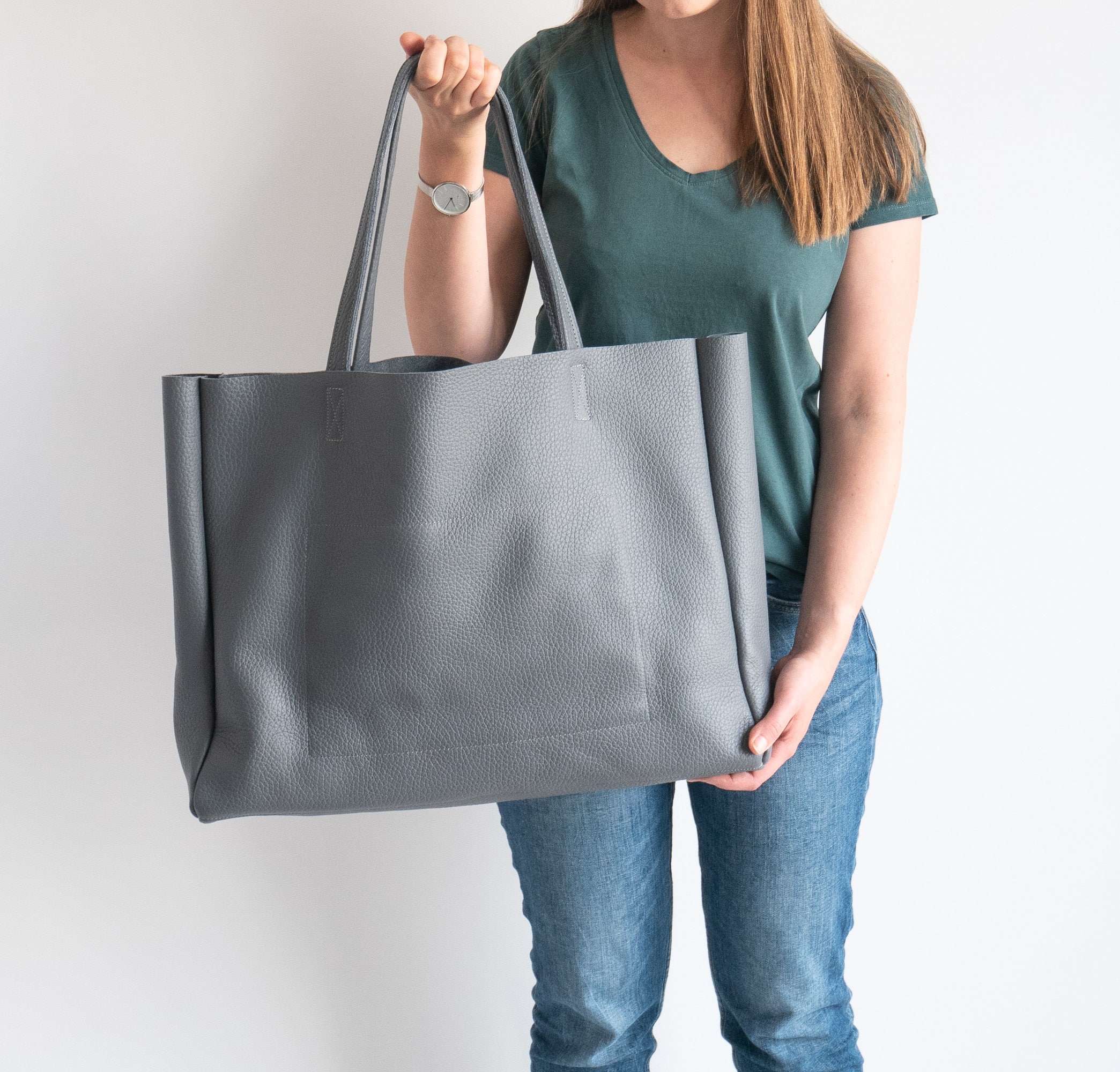 Baggu oversized leather tote hotsell