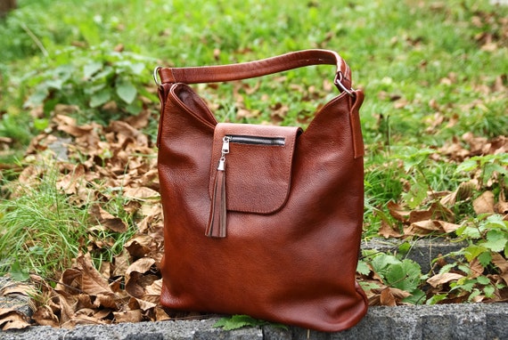 Delphine Brown Suede Bag