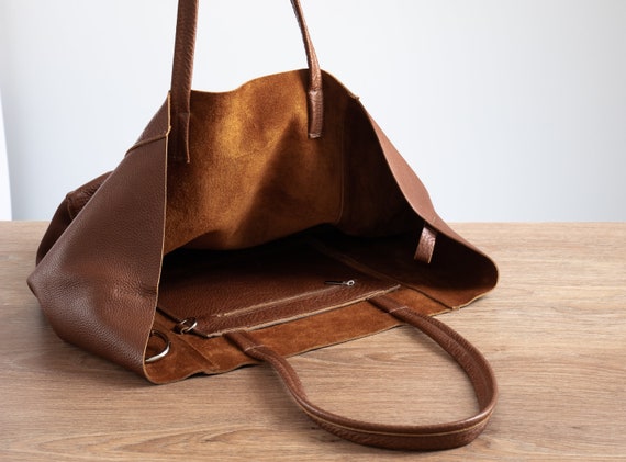 big leather bag