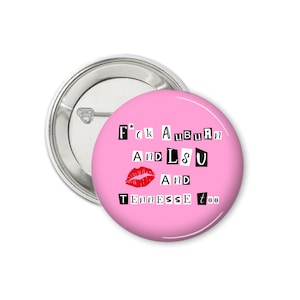 Bama Burn Book | Mean Girls Inspired Gameday Button | Alabama Football Spirit Pin | Dixieland Delight
