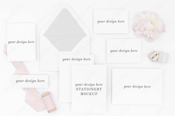 Stationery Mockup Wedding Stationery Mockup Styled Stock