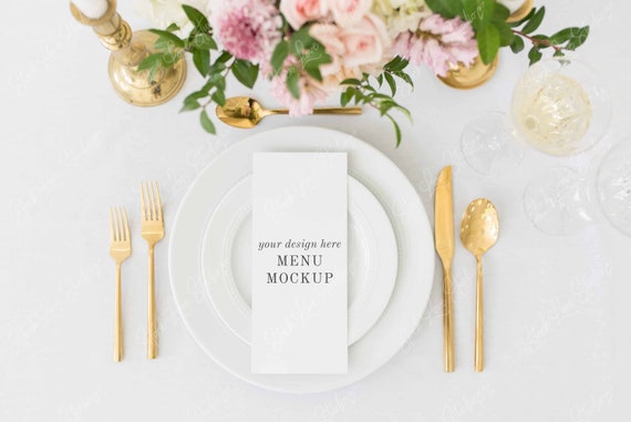 Menu Mockup Wedding Menu Mockup Wedding Mockup