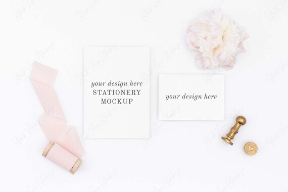 Stationery Mockup Wedding Mockup Styled Stock Photography