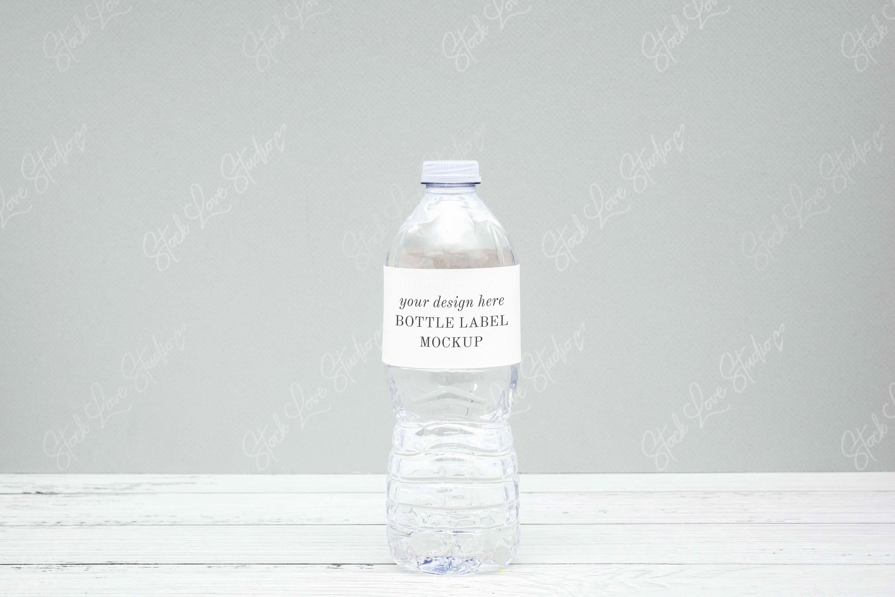 Download Water Bottle Label Mockup