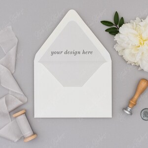 Download Stationery Mockup Wedding Invitation Mockup Envelope Liner Etsy PSD Mockup Templates