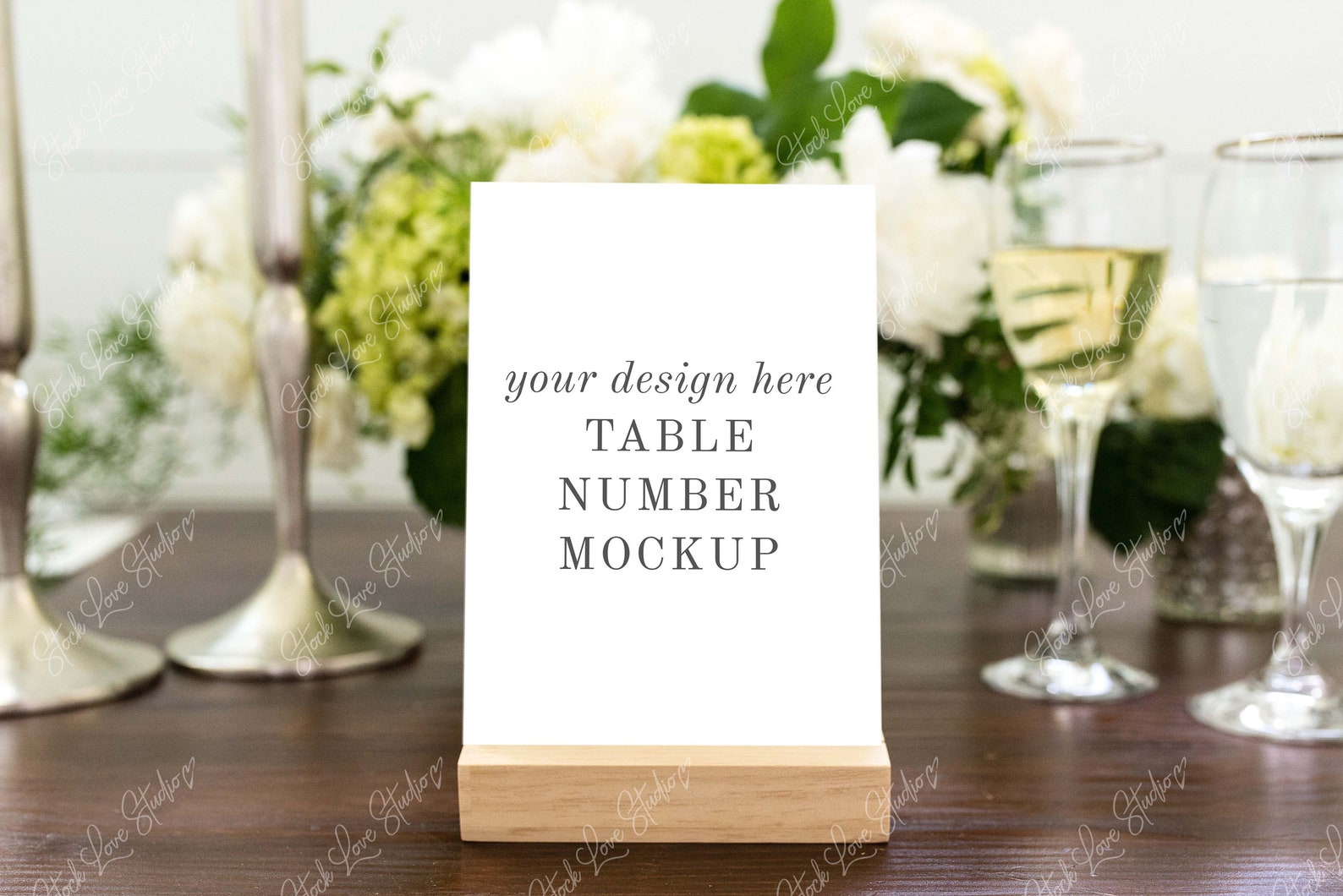 Download Table Number Mockup Wedding Mockup Wedding Sign Mockup | Etsy