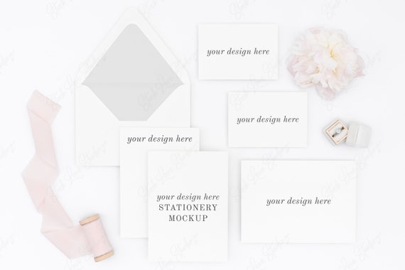 Stationery Mockup Wedding Invitation Mockup Wedding Mockup Etsy
