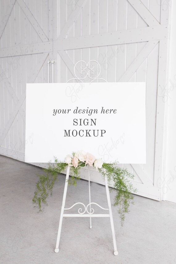 Easel Sign Mockup Easel Mockup Wedding Sign Mockup Sign Etsy