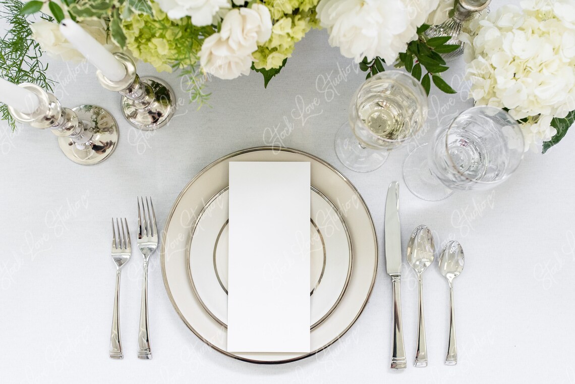 Download Menu Mockup Wedding Menu Mockup Wedding Mockup Program | Etsy