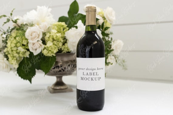 Bottle Mockup Psd Mockup Wine Bottle Mockup Label Mockup Etsy