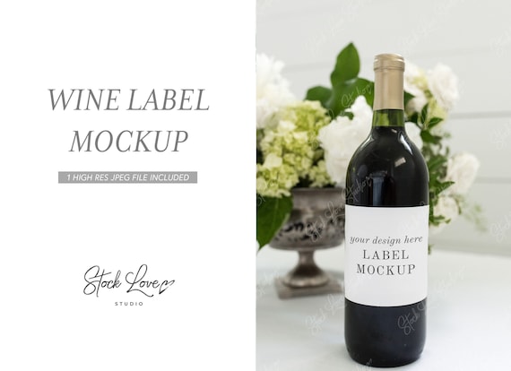 Download Bottle Mockup Psd Mockup Wine Bottle Mockup Label Mockup Etsy