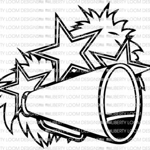 Cheer Megaphone Stars