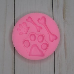 Dog Paw & Bone Silicone Mold