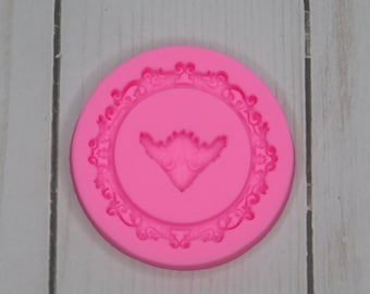 Round Frame Silicone Mold – Chocolate Covered Cookie Decor Mold