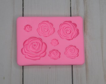 7 pc. Rose Silicone Mold