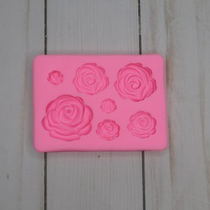 7 pc. Rose Silicone Mold