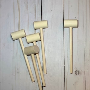 WOODEN MALLET, WOOD Hammer, Joiners Antique Mini Primitive For Working Gift Mallet, Unique Crab Mjolnir Wood Mallet