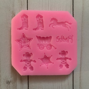 Cowboy Theme Silicone Mold