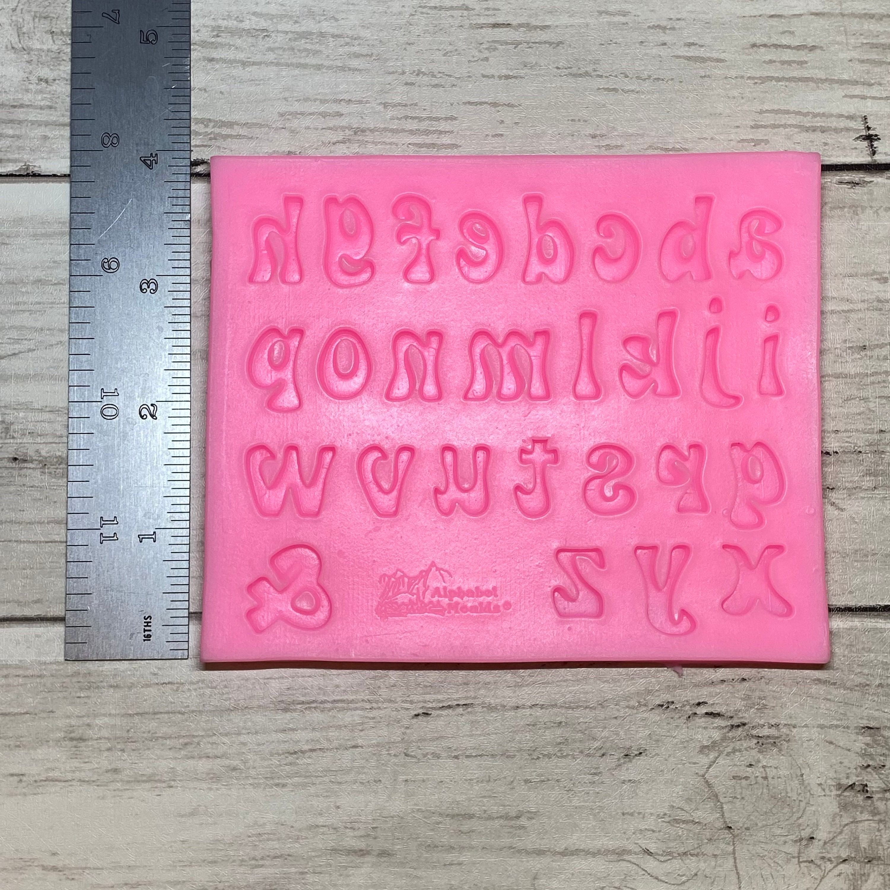 Lowercase Letters From Model Lowercase Alphabet Silicone Mold – Mini Letter Mold for Fondant ...
