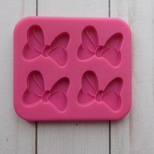 4 pc Cute Bows Silicone Mold
