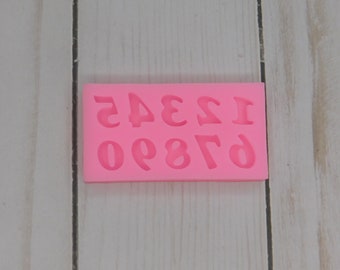 Small 0–9 Number Silicone Mold – Mini Number Mold for Fondant, Chocolate & Crafts