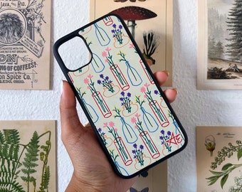 Étui de téléphone Flower Doodle, cadeaux pour adolescents, cadeaux pour adolescentes