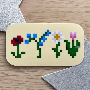 Adesivo fiori digitali, adesivo bottiglia d'acqua, adesivo laptop, adesivo impermeabile, adesivo Pinterest