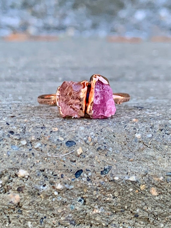 Etsy raw hotsell gemstone rings