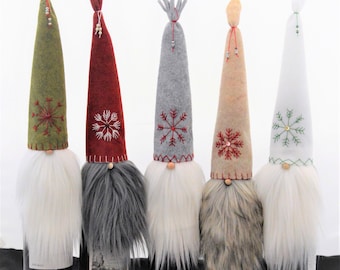 Tampas de garrafa de gnomo tomte - Garrafas de vinho de Papai Noel
