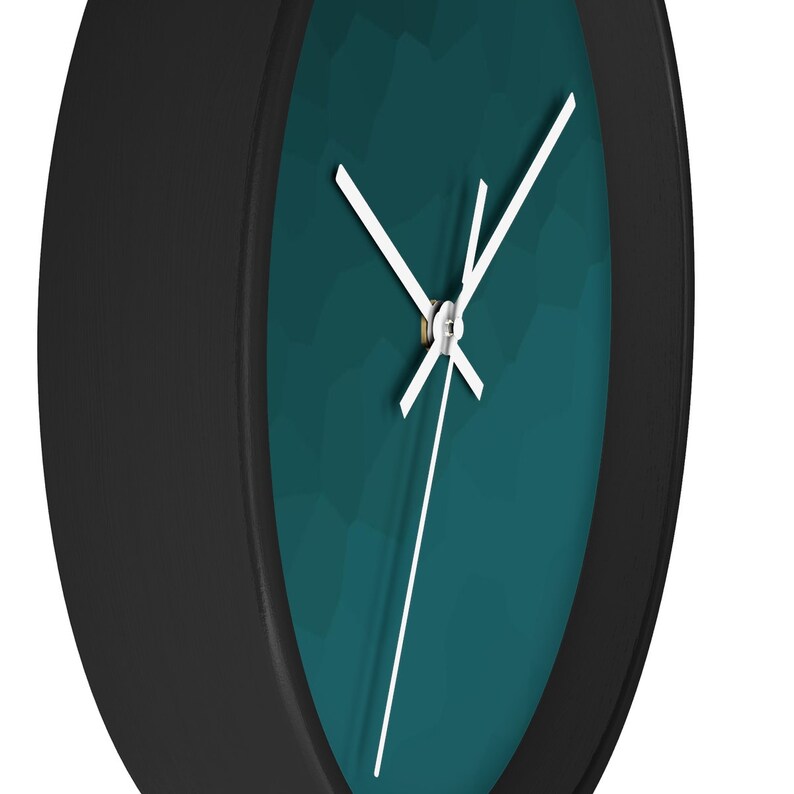 Dark Green Wall Clock Etsy