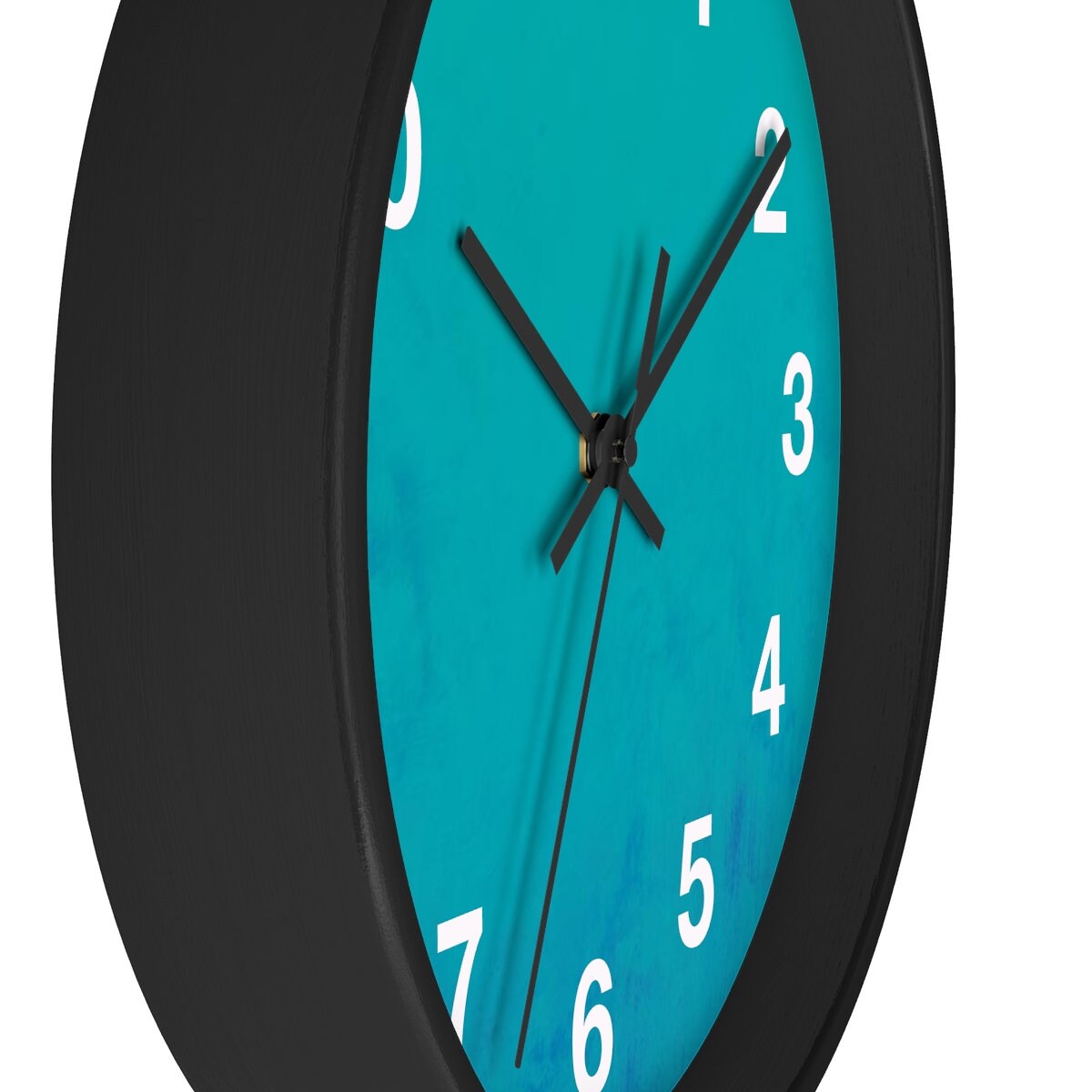 Turquoise Wall Clock Etsy