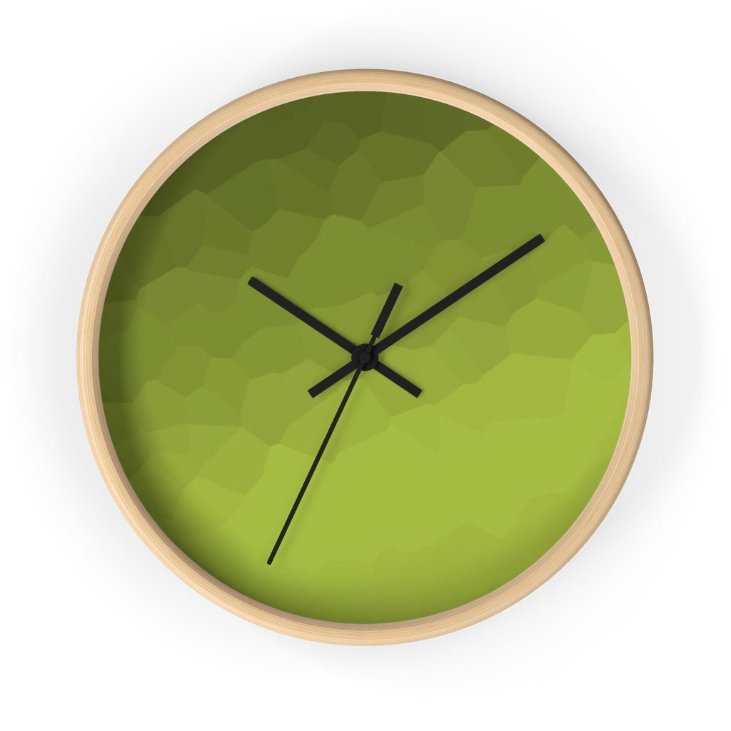 Olive Green Wall Clock | Etsy