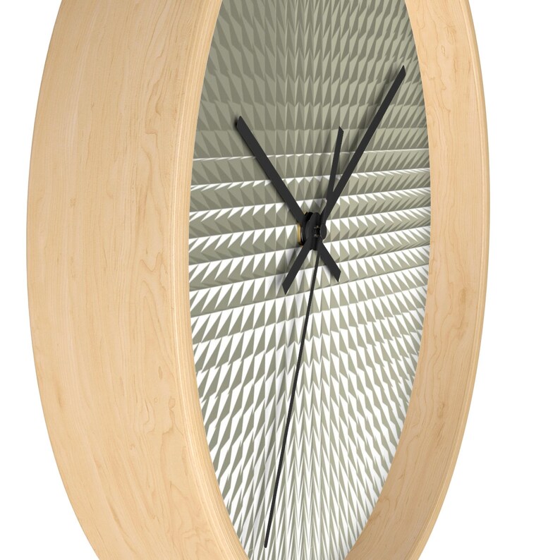 Unique Geometric Shapes Wall Clock Etsy