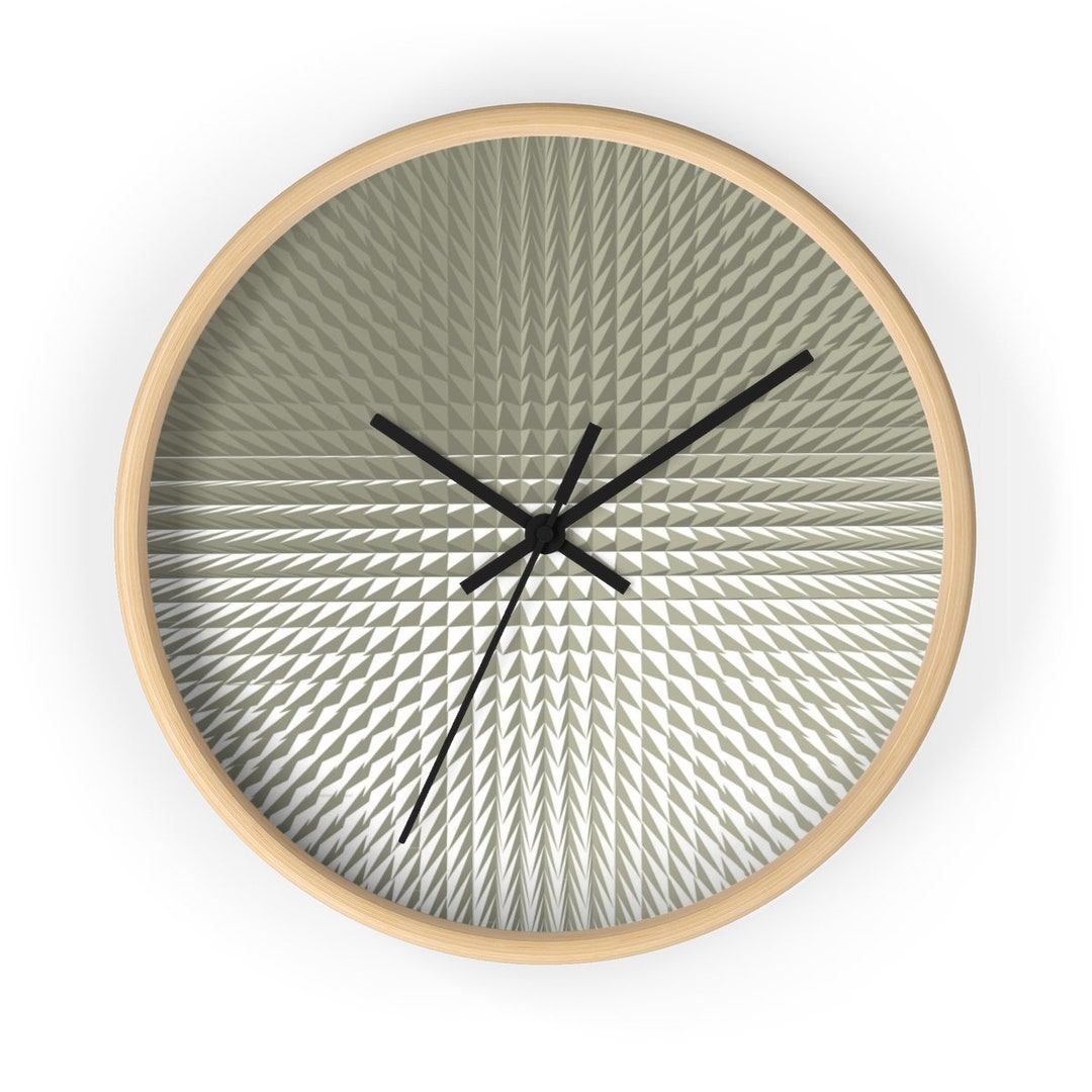 Unique Geometric Shapes Wall Clock Etsy