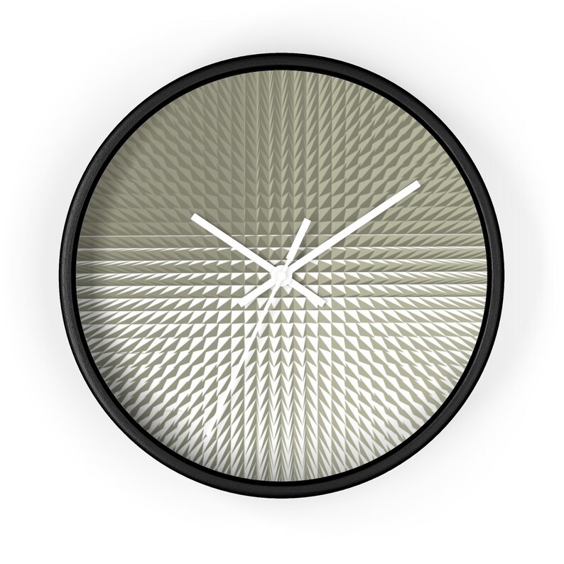 Unique Geometric Shapes Wall Clock Etsy