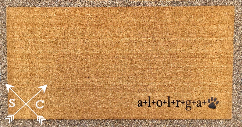 Patio Double Doormat Welcome Mat Coir Front Door Welcome Mat Etsy