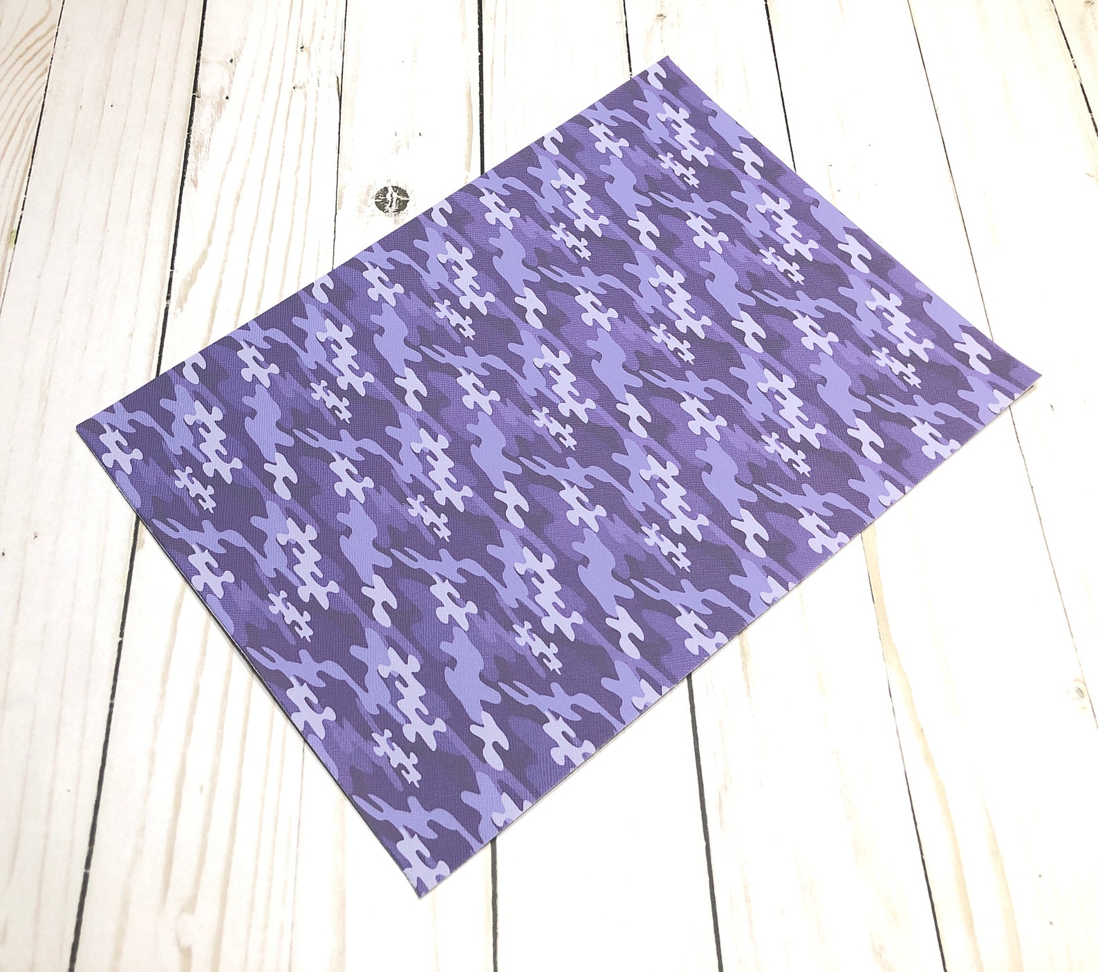 INDIGO CAMO HUNTING Print Blue Purple Faux Leather Sheets 8x11 - Etsy