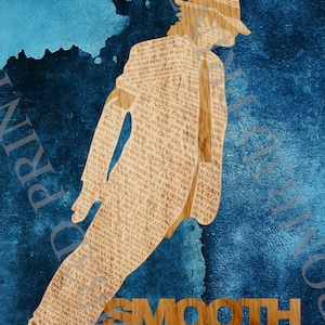 3D Laser cutout file. Smooth Criminal, Michael Jackson, SVG, vector file. Digital File Only