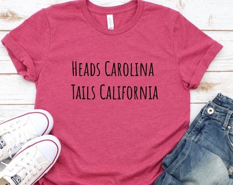 Heads. Carolina Tails California - Etsy