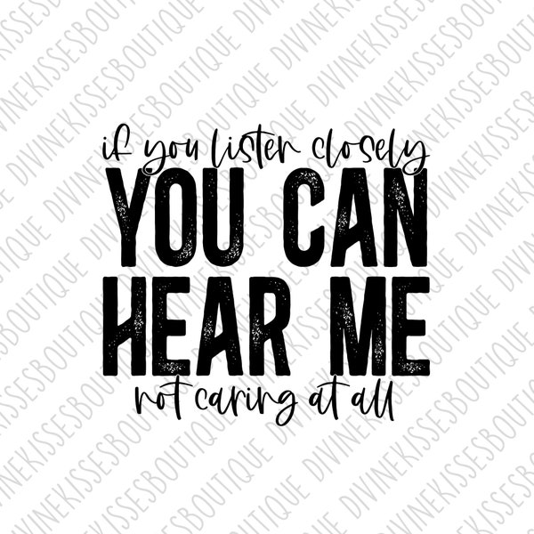 Listen Closely - Etsy