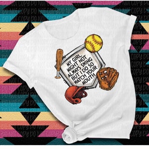 My kid may not swing but I do ~ Softball Mom Shirt