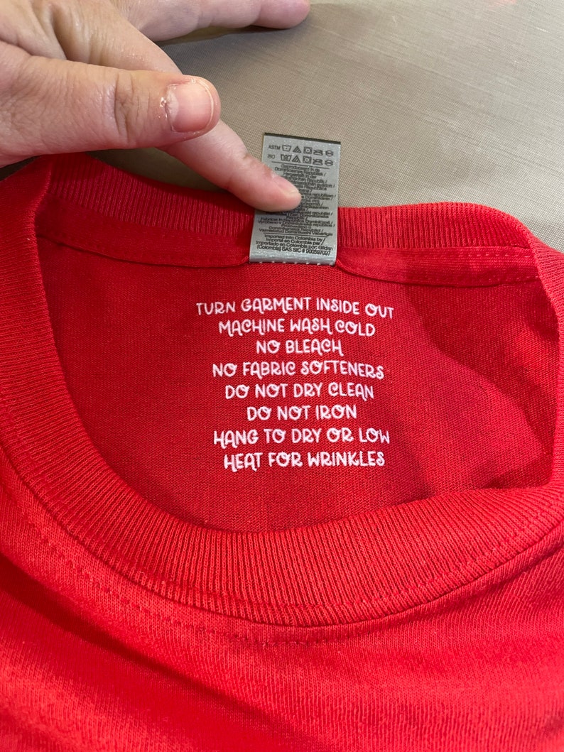 Shirt Care Instructions Ready to Press Instructions DTF Etsy