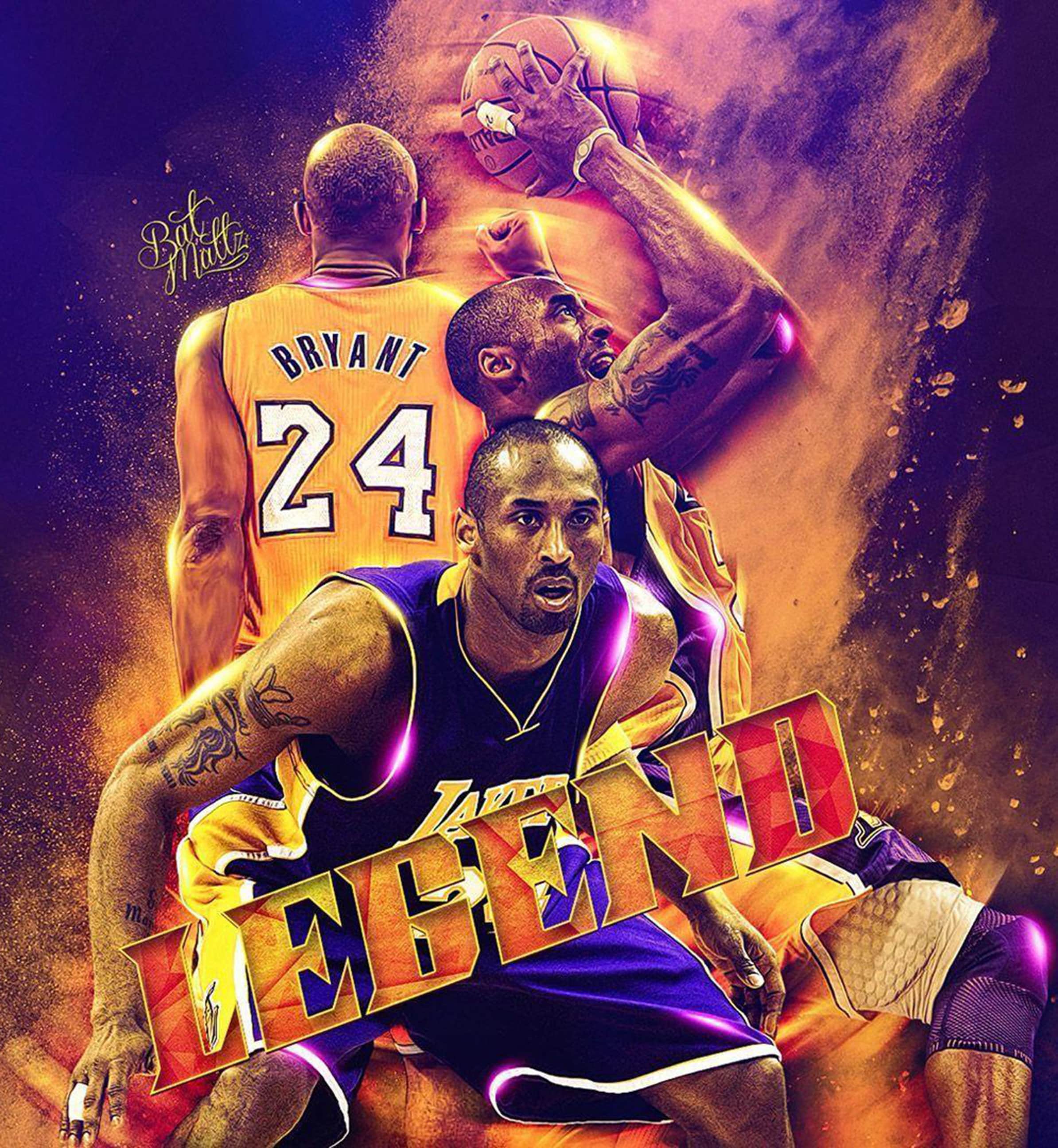 Kobe Bryant Lakers 33 x 36 Poster Etsy