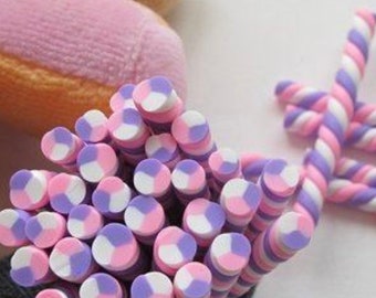 Orange Marshmallow Canes Decoden White Yellow uv resin DIY Polymer Clay Green Shaker Fillers resin crafts epoxy resin